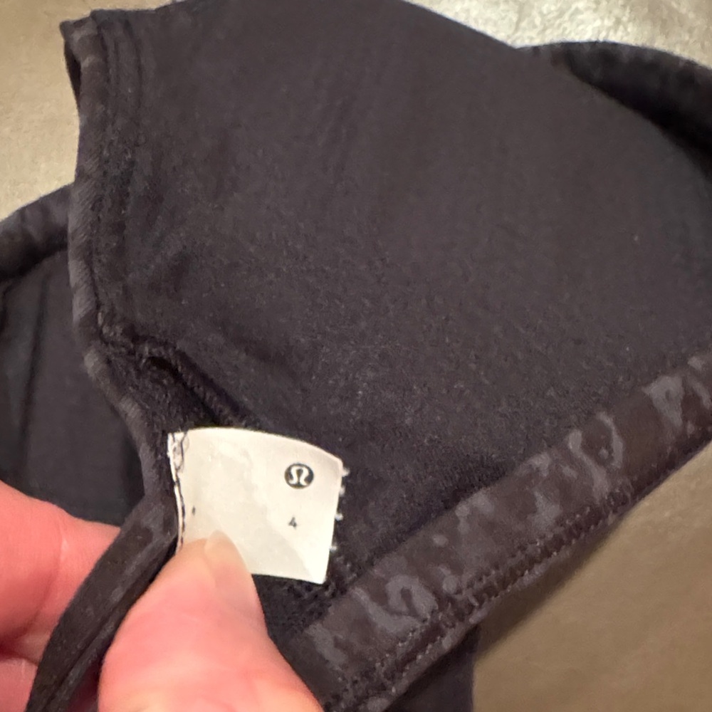 Lululemon Athletica Black Patterned Sports Bra - Picture 2 of 3
